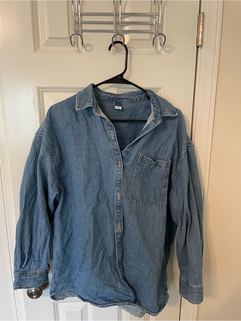 Old Navy Light Blue Denim Shirt Jacket
